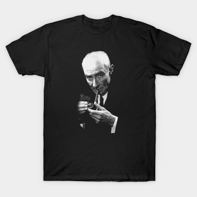 Robert Oppenheimer Smoking Photo T-Shirt by Distant War